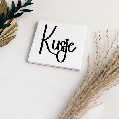 Tegeltje met tekst | Kusje
