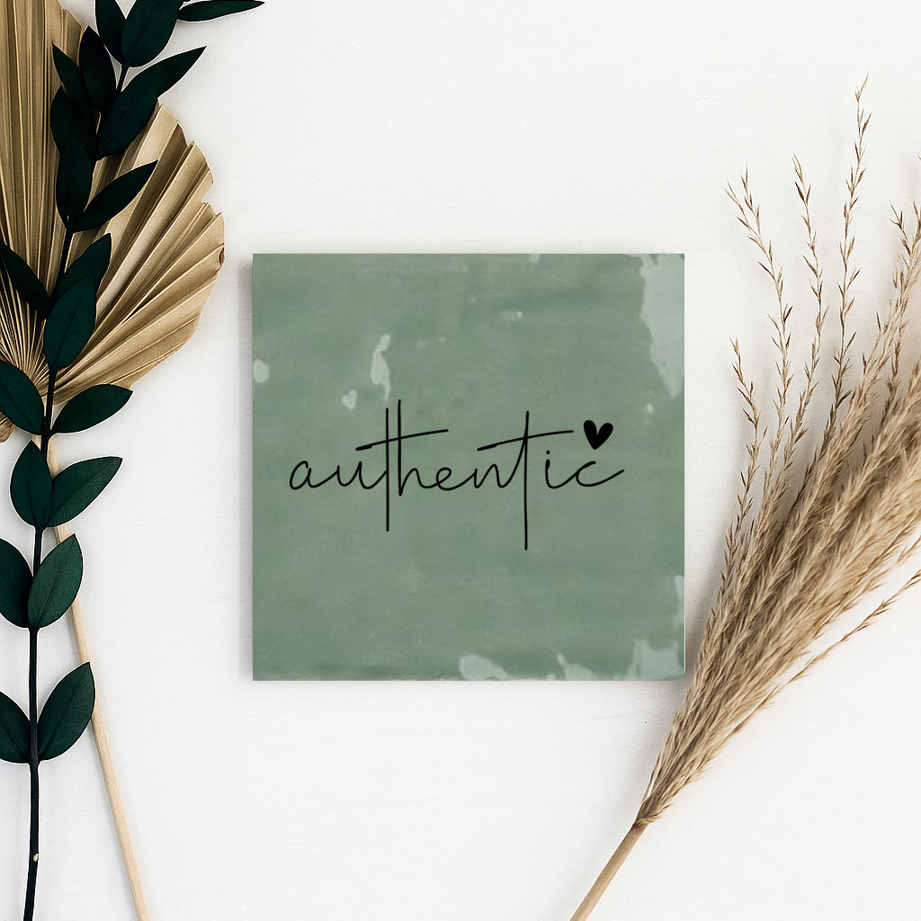 Tegeltje met tekst | Authentic