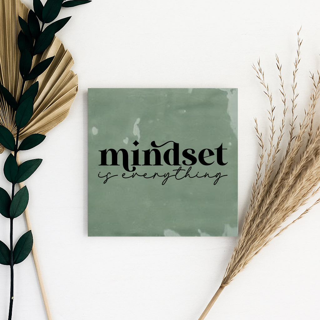 Tegeltje met tekst | Mindset is everything