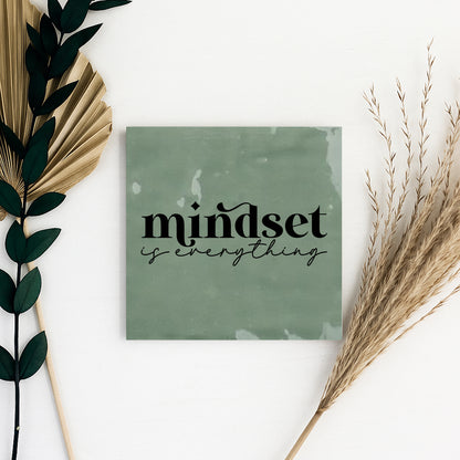 Tegeltje met tekst | Mindset is everything